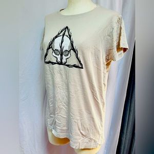Tee turtle Deathly Hallows Skull Shirt Beige